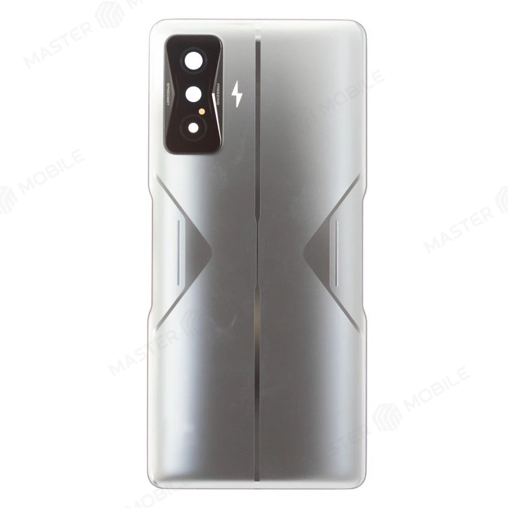 Задняя крышка для Xiaomi Poco F4 GT (21121210G) (серебристый) (в сборе со стеклом камеры) (ORIG100)