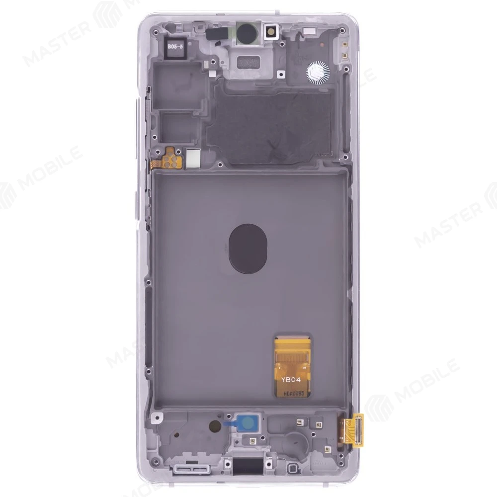 Дисплей для Samsung G780 Galaxy S20 FE + тачскрин (серебристый) (в рамке) (ORIG100) (возможен дефект ЛКП) фото №2