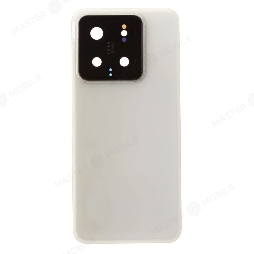 Задняя крышка для Xiaomi 14 (23127PN0CG) (белый) (в сборе со стеклом камеры) (ORIG100)