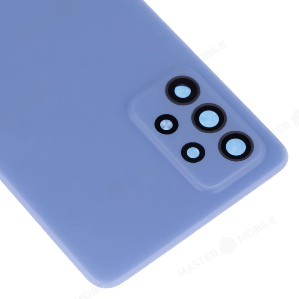 Задняя крышка для Samsung A725 Galaxy A72 (голубой) (в сборе со стеклом камеры) фото №3