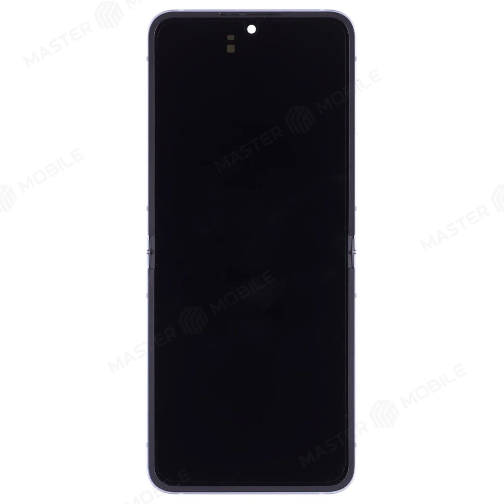 Дисплей для Samsung F741 Galaxy Z Flip 6 + тачскрин (внутренний) (голубой) (в рамке) (ORIG100) (возможен дефект ЛКП)