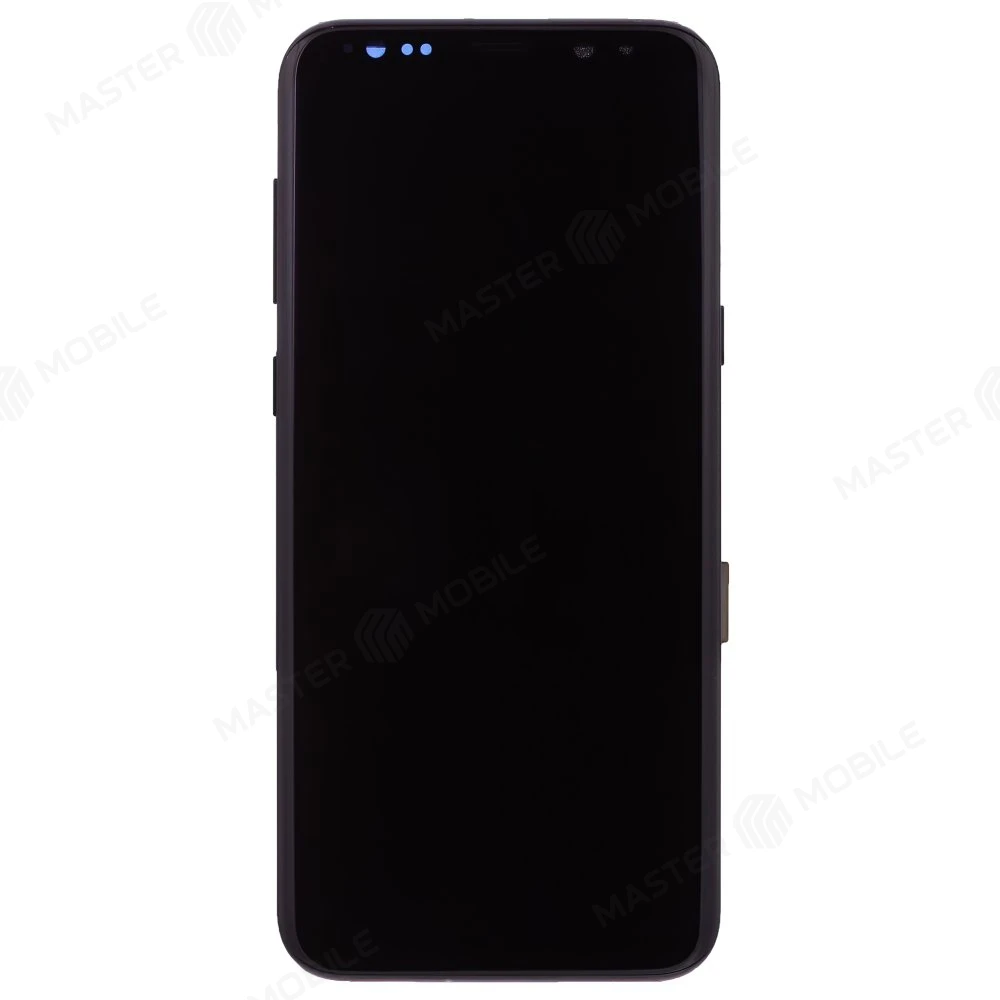 Дисплей для Samsung G955 Galaxy S8+ + тачскрин (черный) (в рамке) (ORIG100) (возможен дефект ЛКП)