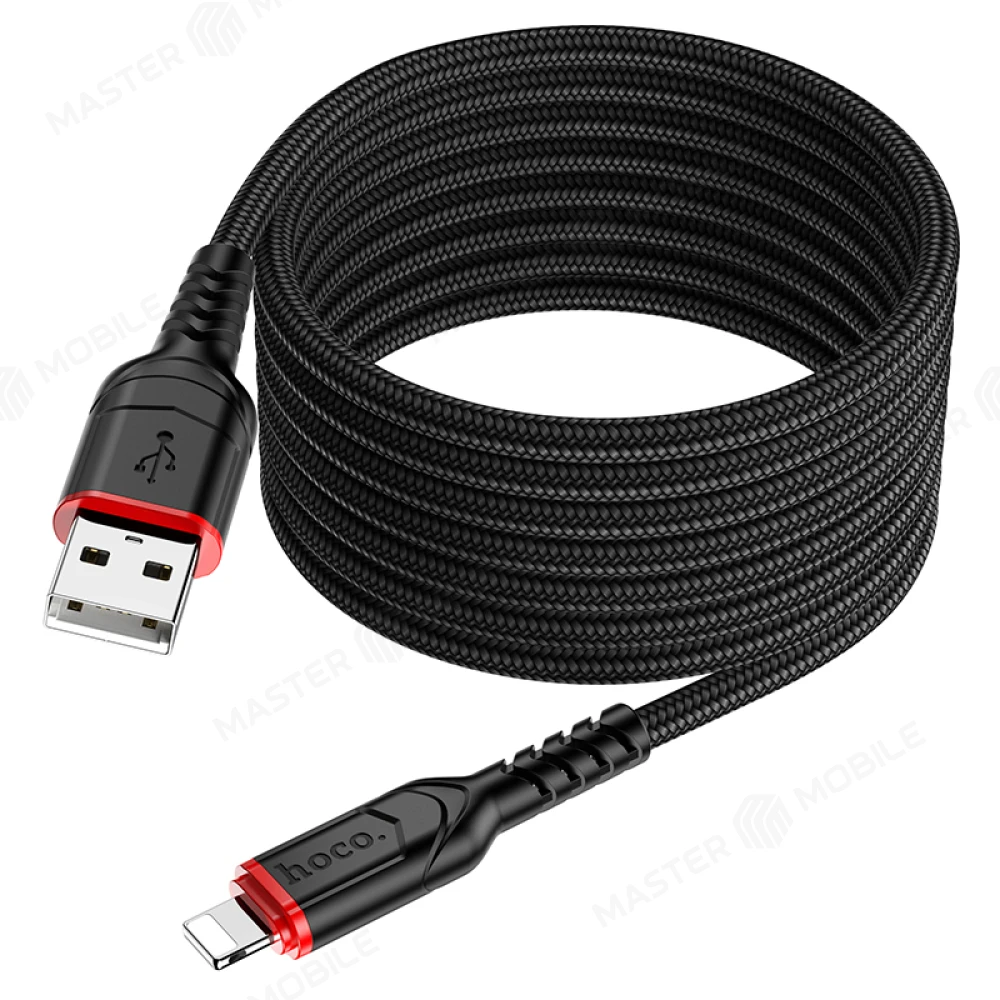 Дата-кабель Hoco X59 USB - Lightning 2 м (черный) фото №2