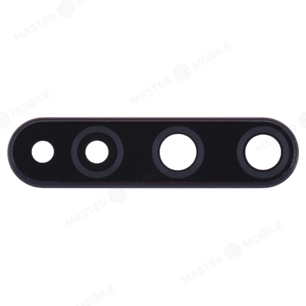 Стекло задней камеры для Huawei Honor 20 (YAL-L21) / Nova 5T (YALE-L61A) (черный) (в рамке) 