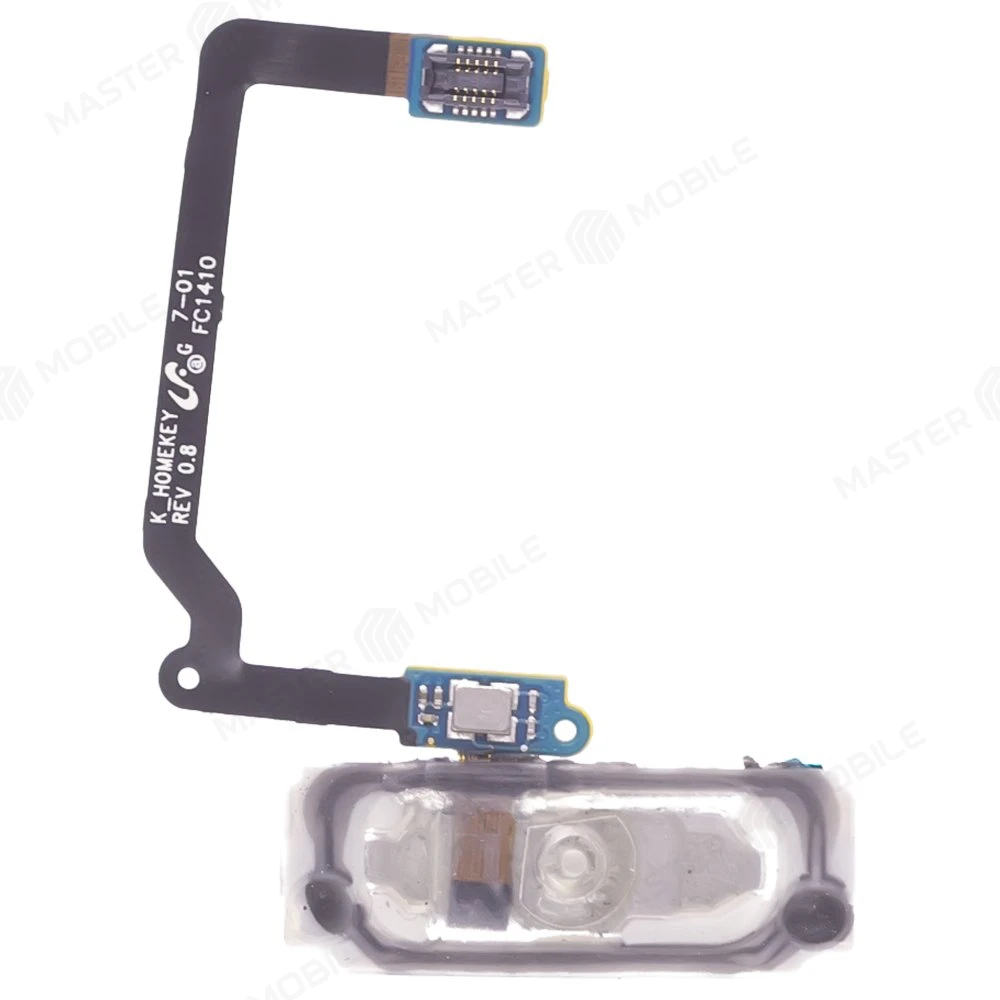 Шлейф для Samsung G900 Galaxy S5 с комп. + сканер отпечатка пальца (черный)  фото №2