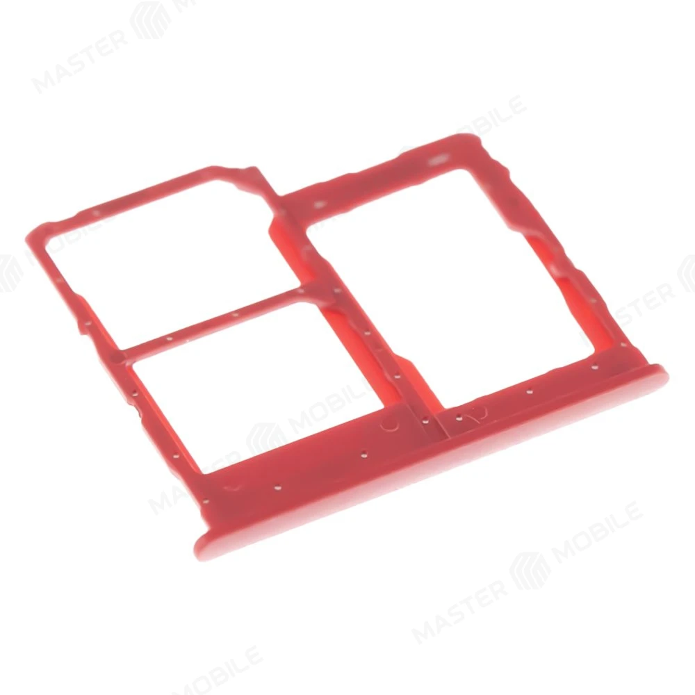 Держатель сим-карты для Samsung A013 Galaxy A01 Core (красный) фото №3
