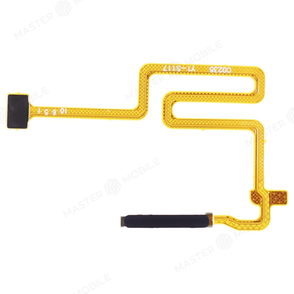 Шлейф для Realme 9i (RMX3491) с комп. + сканер отпечатка пальца (черный)  фото №1