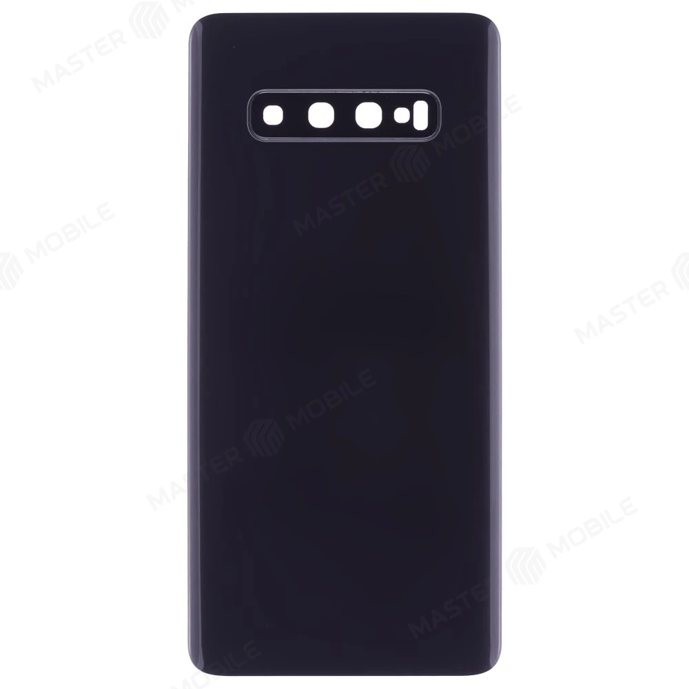 Задняя крышка для Samsung G975 Galaxy S10+ (черный) (в сборе со стеклом камеры) фото №1