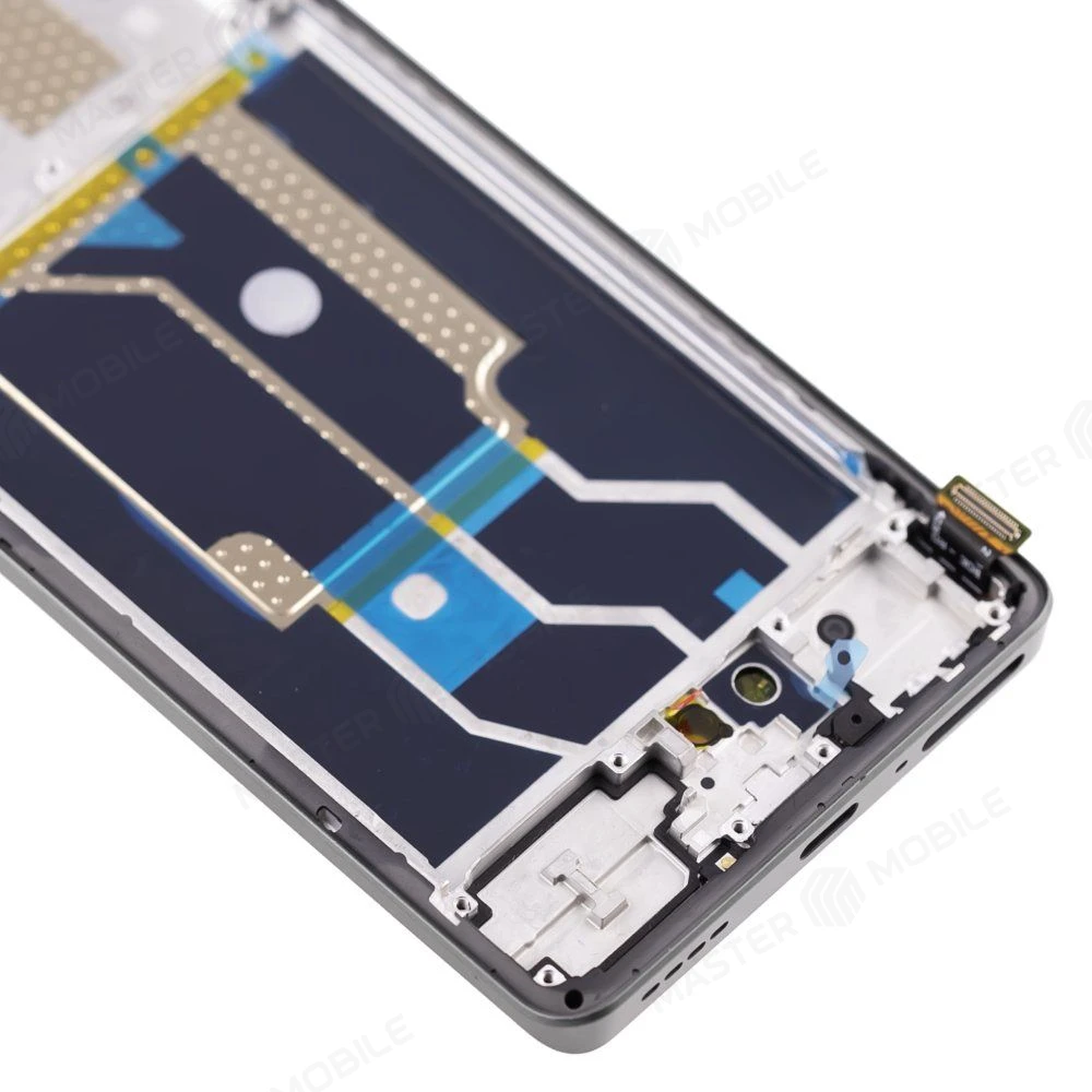 Дисплей для Realme GT 6T (RMX3853) + тачскрин (зеленый) (в рамке) (ORIG100) (SP) фото №4