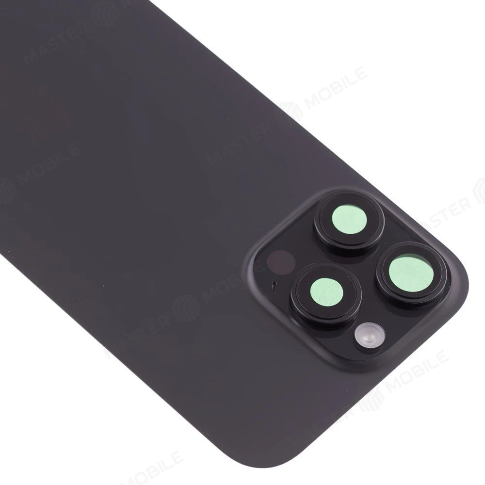 Задняя крышка для Apple iPhone 16 Pro Max (черный) (в сборе) (ORIG100) (SP)  фото №3