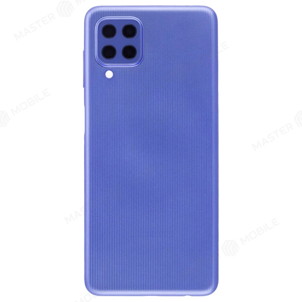 Задняя крышка для Samsung M225 Galaxy M22 (синий) (в сборе со стеклом камеры)