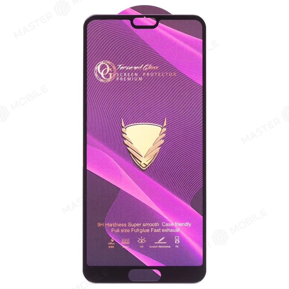 Защитное стекло OG Glass (3 в 1) для Huawei Honor 10 (COL-L29) (черный) фото №1