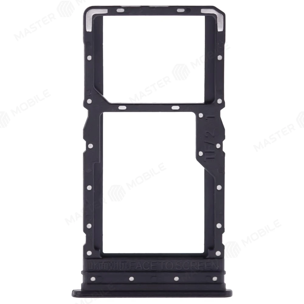 Держатель сим-карты для Xiaomi Redmi 12 4G (23053RN02Y) (черный) фото №1