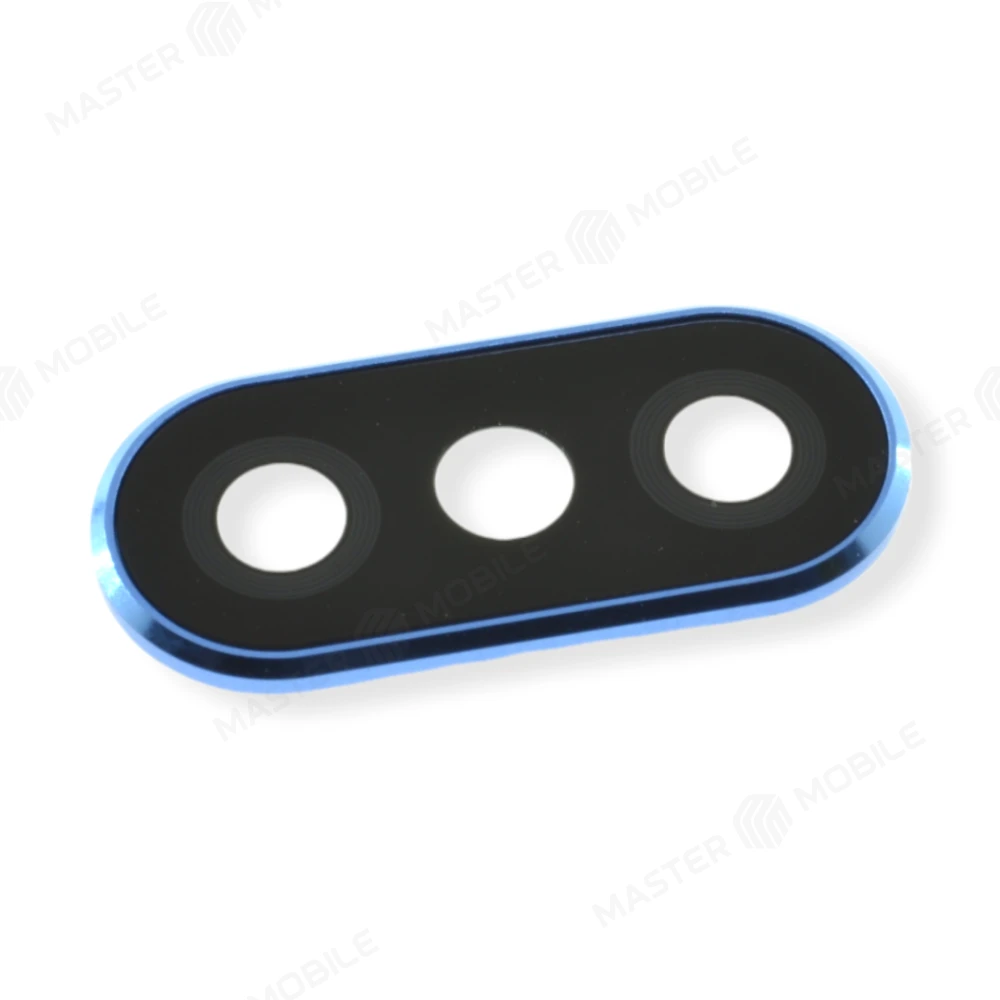 Стекло задней камеры для Xiaomi Redmi Note 6 Pro (M1806E7TG) (в рамке) (синий) фото №1