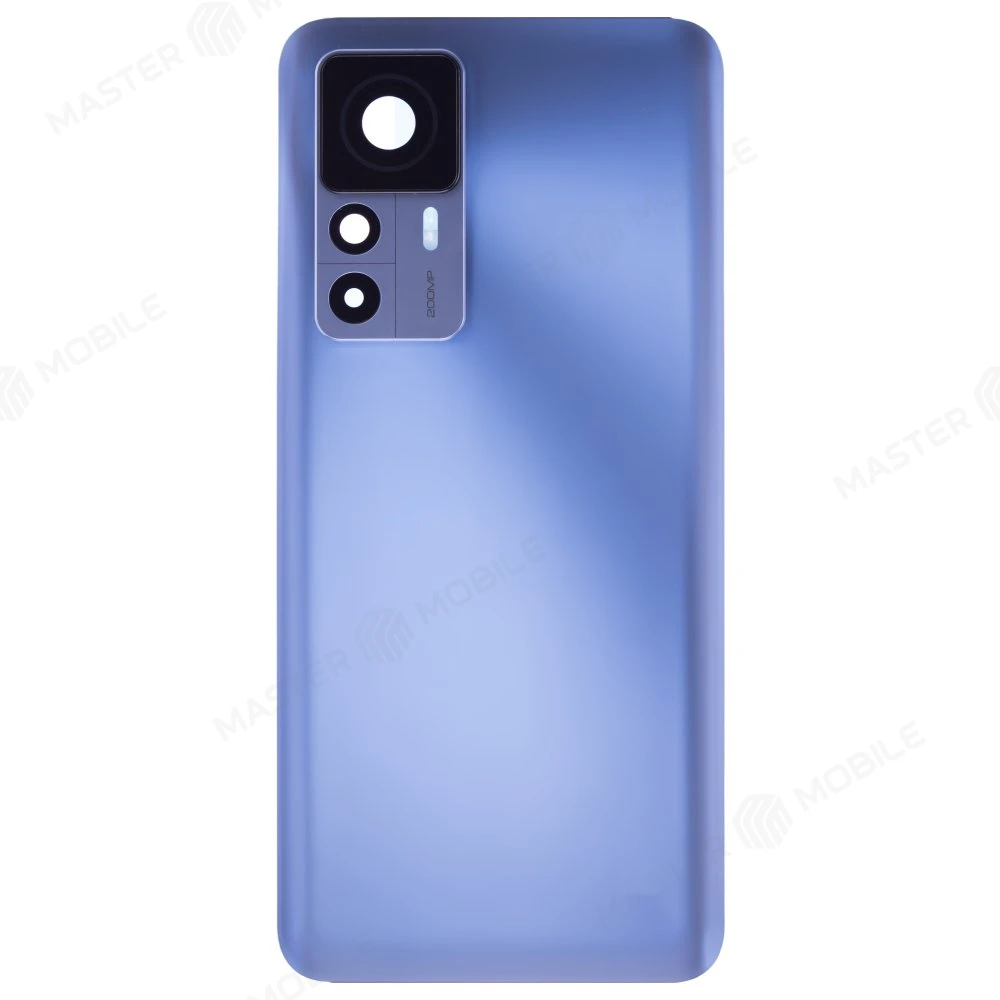 Задняя крышка для Xiaomi 12T Pro (22081212UG) (голубой) (в сборе со стеклом камеры)