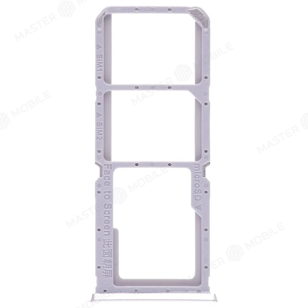 Держатель сим-карты для OPPO A16 (CPH2269) (серебристый) фото №1