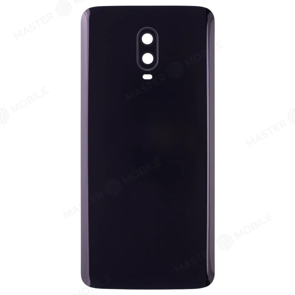 Задняя крышка для OnePlus 6T (черный глянец) (в сборе со стеклом камеры) фото №1