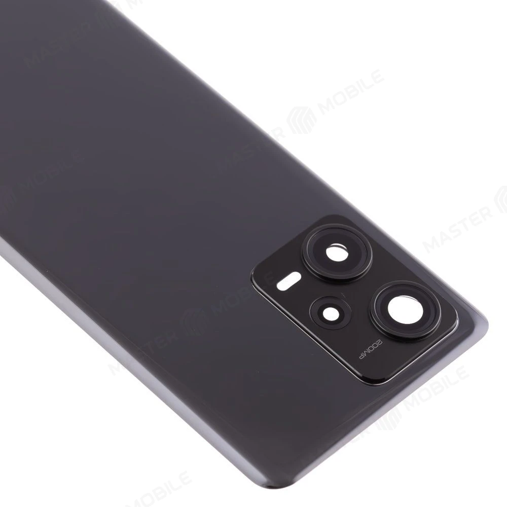 Задняя крышка для Xiaomi Redmi Note 12 Pro+ 5G (22101316UG) (черный) (в сборе со стеклом камеры) (ORIG100)  фото №3