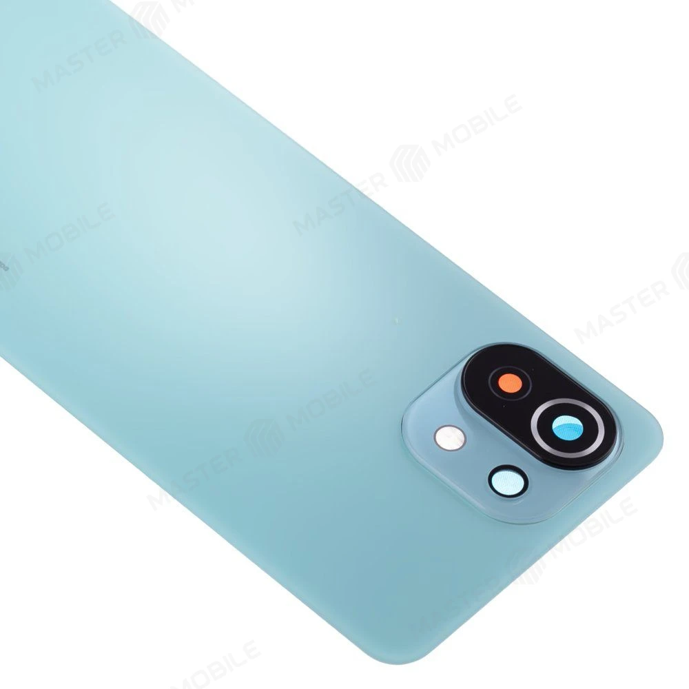 Задняя крышка для Xiaomi 11 Lite 5G NE (2109119DG) / Mi 11 Lite (M2101K9AG) / Mi 11 Lite 5G (M2101K9G) (зеленый) (в сборе со стеклом камеры (ORIG100)  фото №3