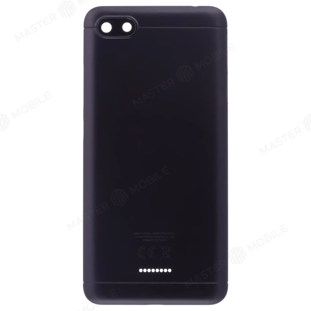 Задняя крышка для Xiaomi Redmi 6A (M1804C3CG) (Global Version / 2 SIM) (черный) (в сборе со стеклом камеры) фото №1
