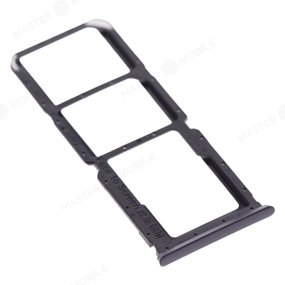 Держатель сим-карты для OPPO A96 (CPH2333) (черный) фото №3