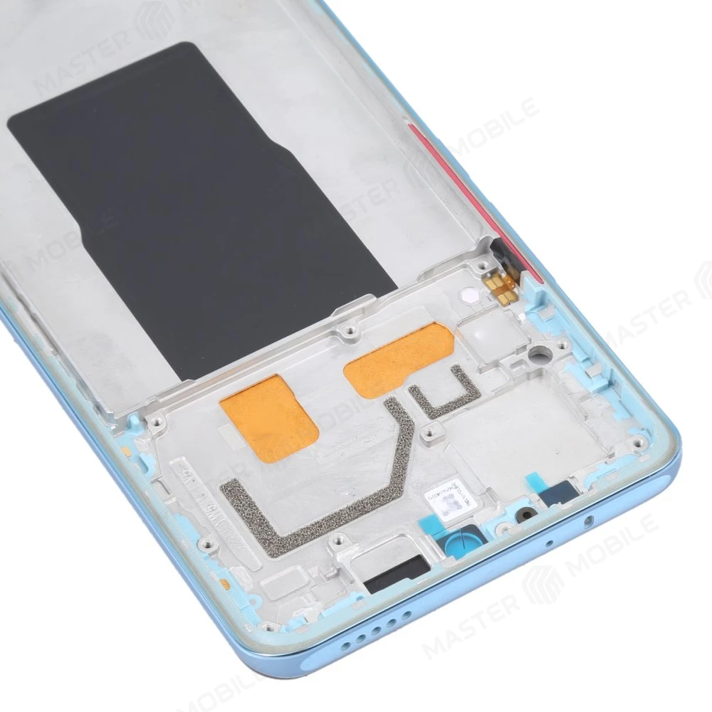 Рамка дисплея для Xiaomi 12T (22071212AG) / 12T Pro (22081212UG) / Redmi K50 Ultra (22081212C) (голубой) фото №3