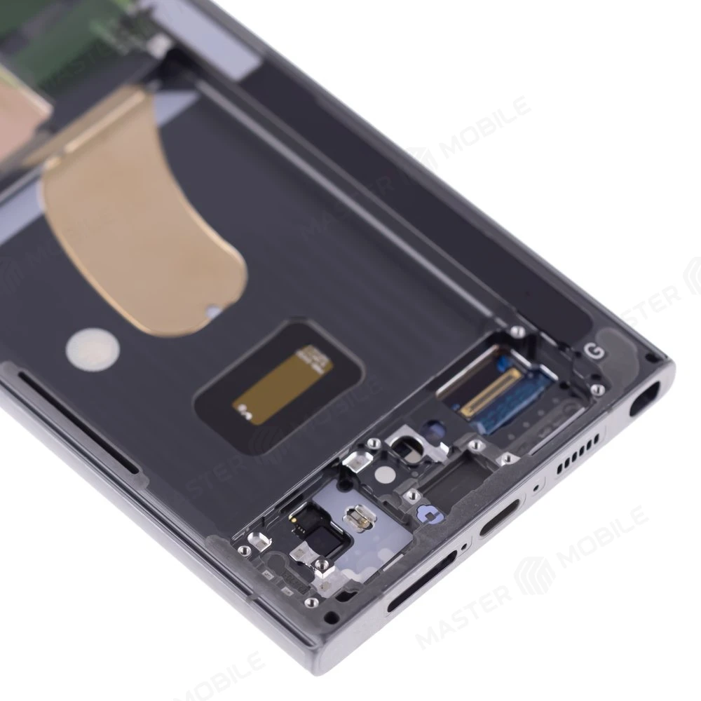 Дисплей для Samsung S918 Galaxy S23 Ultra + тачскрин (зеленый) (в рамке) (ORIG100) (возможен дефект ЛКП) фото №4