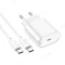 Сетевое зарядное устройство Hoco C109A TypeC 20W + кабель TypeC - TypeC (белый) фото №4