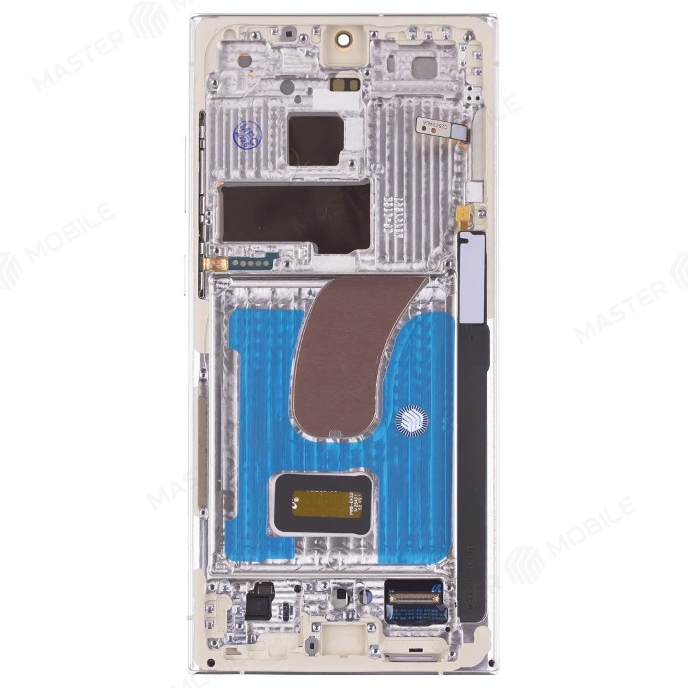 Дисплей для Samsung S918 Galaxy S23 Ultra + тачскрин (серебристый) (в рамке) (ORIG100) (SP) фото №2