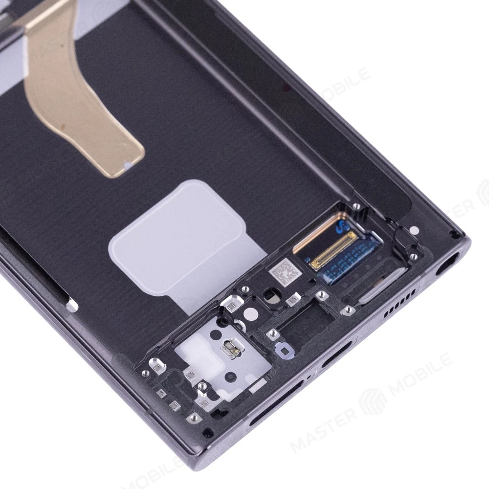 Дисплей для Samsung S908 Galaxy S22 Ultra + тачскрин (черный) (в рамке) (ORIG100) (возможен дефект ЛКП) фото №4