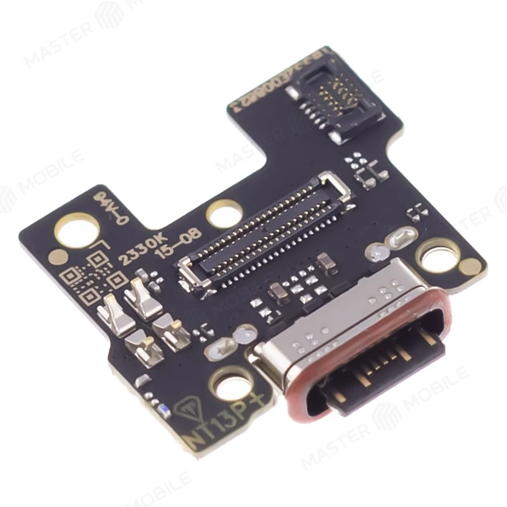 Нижняя плата для Xiaomi Redmi Note 13 Pro+ 5G (23090RA98C) с комп. + разъем зарядки + микрофон (ORIG100) фото №3