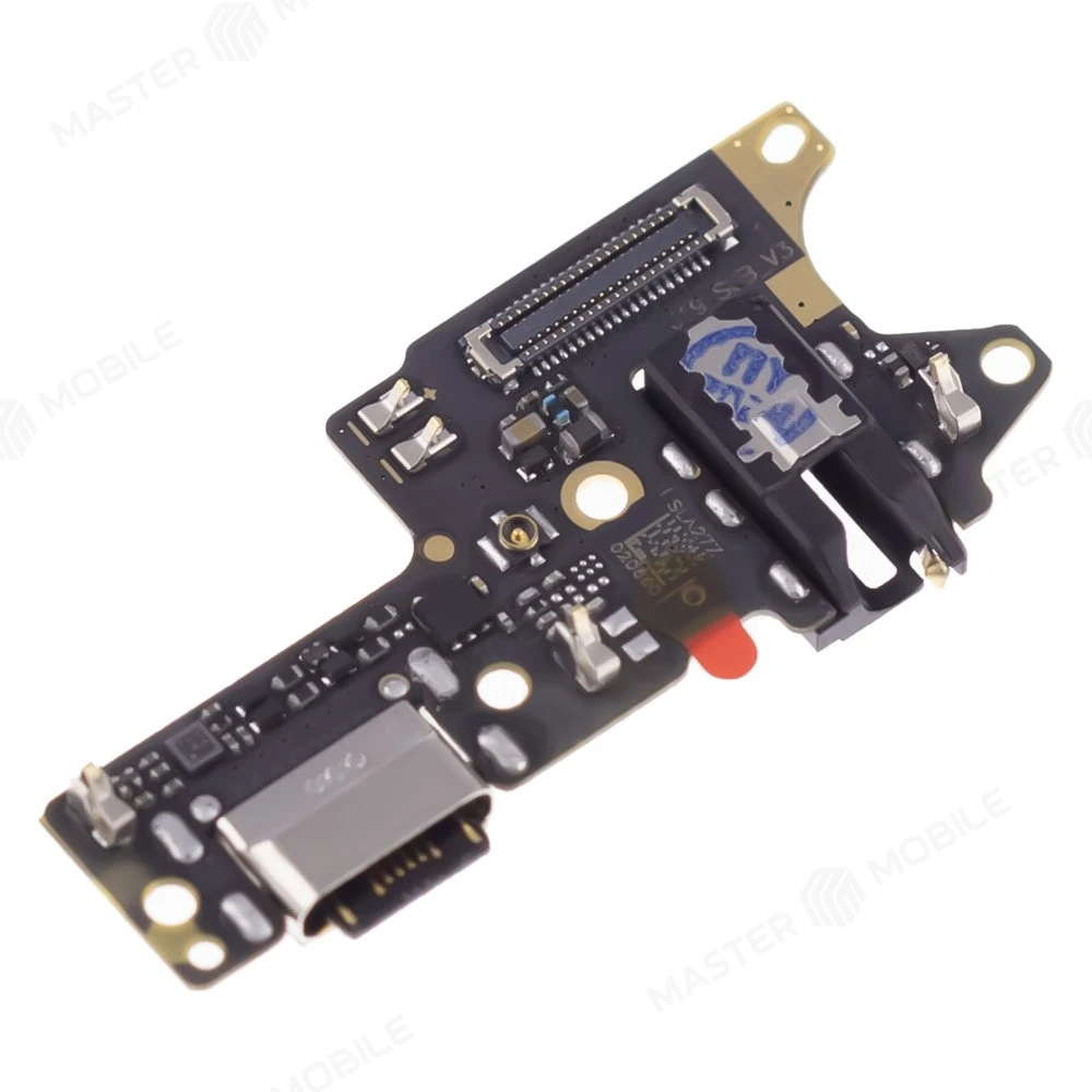 Нижняя плата для Xiaomi Redmi 9 (M2004J19G) с комп. + разъем зарядки + разъем гарнитуры + микрофон (ORIG100) фото №3