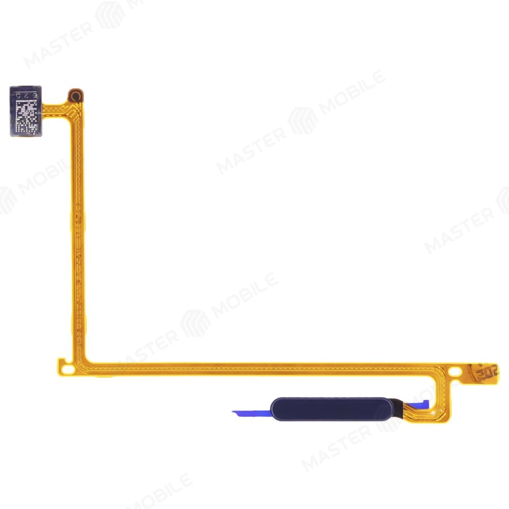 Шлейф для Vivo Y20 (V2027) с комп. + сканер отпечатка пальца (черный) фото №1