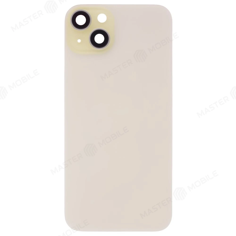 Задняя крышка для Apple iPhone 15 Plus (желтый) (в сборе со стеклом камеры) (Premium)