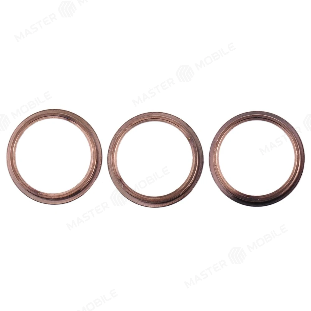 Рамка стекла задней камеры для Apple iPhone 11 Pro / iPhone 11 Pro Max (комплект 3 шт.) (золотистый)  фото №1