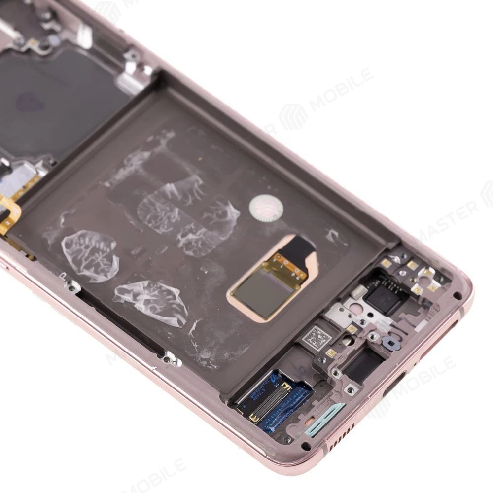 Дисплей для Samsung G991 Galaxy S21 + тачскрин (фиолетовый) (в рамке) (ORIG100) (возможен дефект ЛКП) фото №4