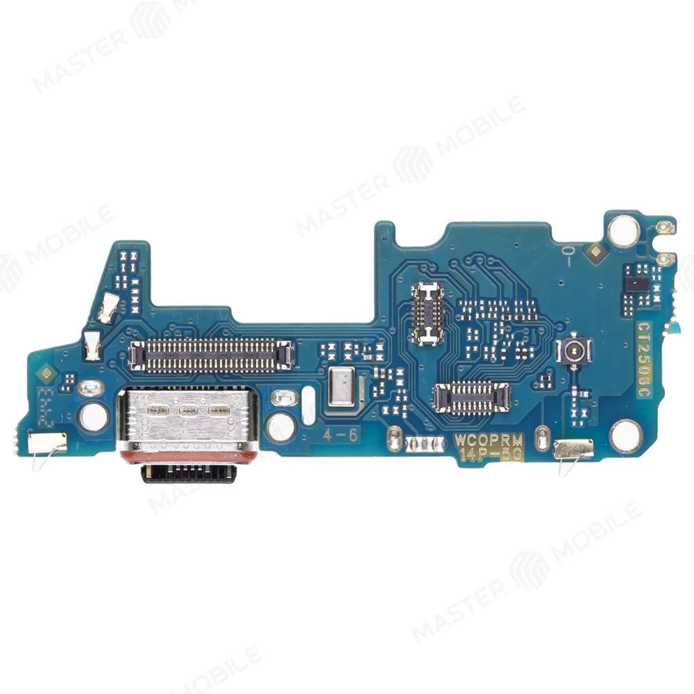 Нижняя плата для Realme 14 Pro (RMX5056) с комп. + разъем зарядки + микрофон + разъем SIM фото №1