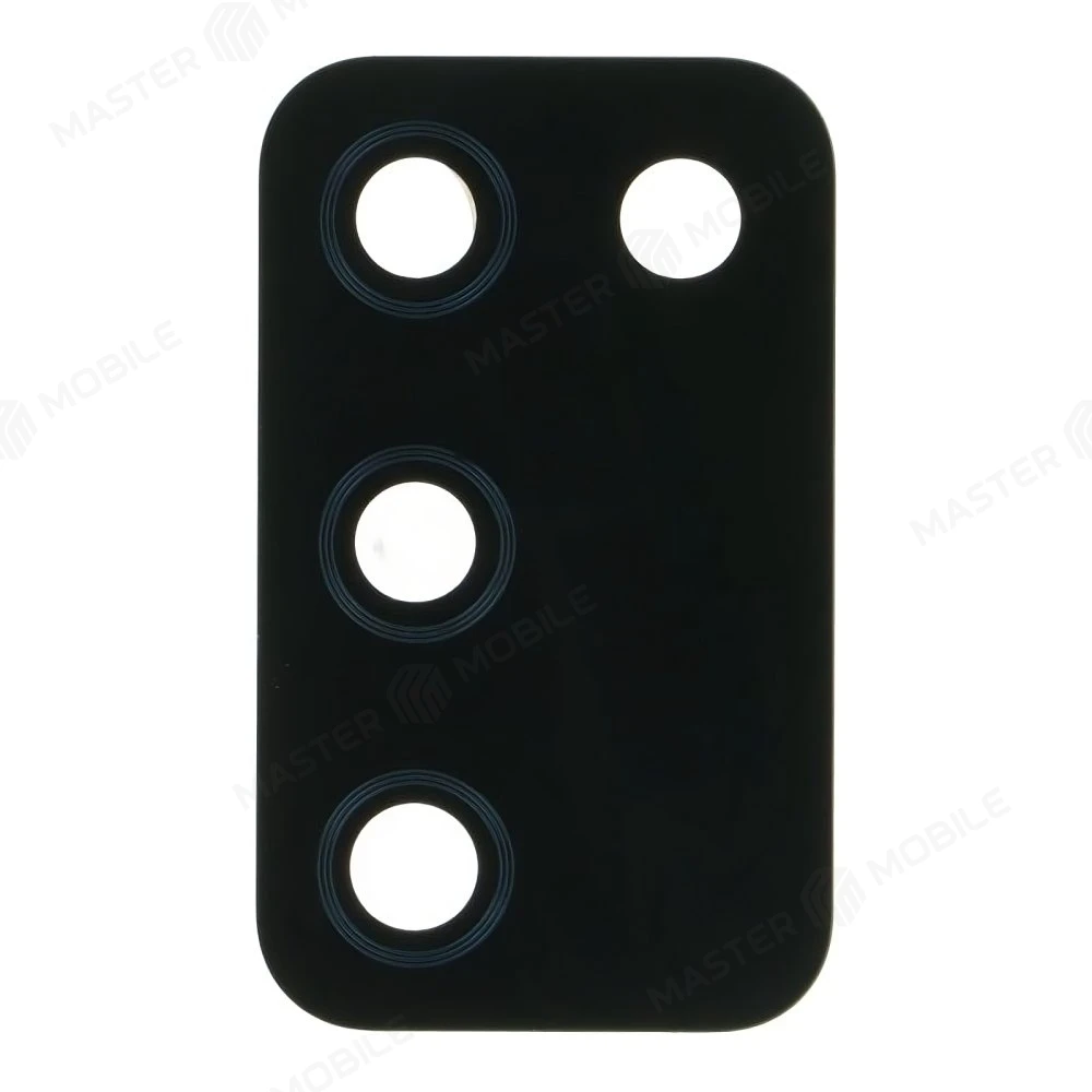 Стекло задней камеры для Samsung A025 Galaxy A02s / A037 Galaxy A03s (без рамки) (черный) 