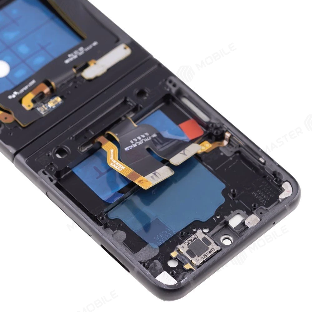 Дисплей для Samsung F711 Galaxy Z Flip 3 + тачскрин (внутренний) (черный) (в рамке) (In-cell) (не сгибается) фото №3
