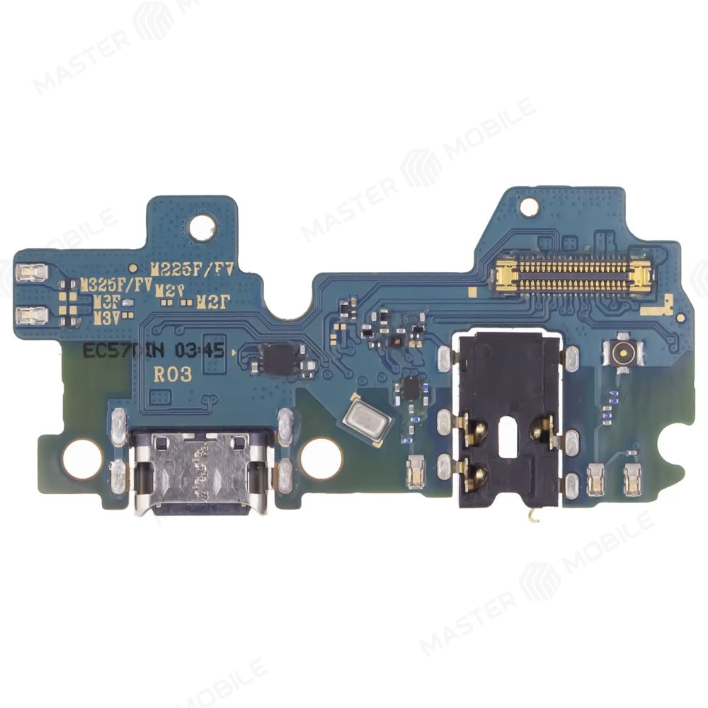 Нижняя плата для Samsung M225 Galaxy M22 / M325 Galaxy M32 с комп. + разъем зарядки + разъем гарнитуры + микрофон (ORIG100)