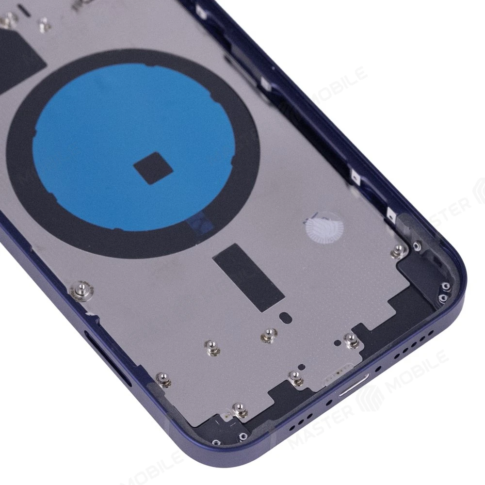 Корпус для Apple iPhone 12 (синий) (Premium) фото №4