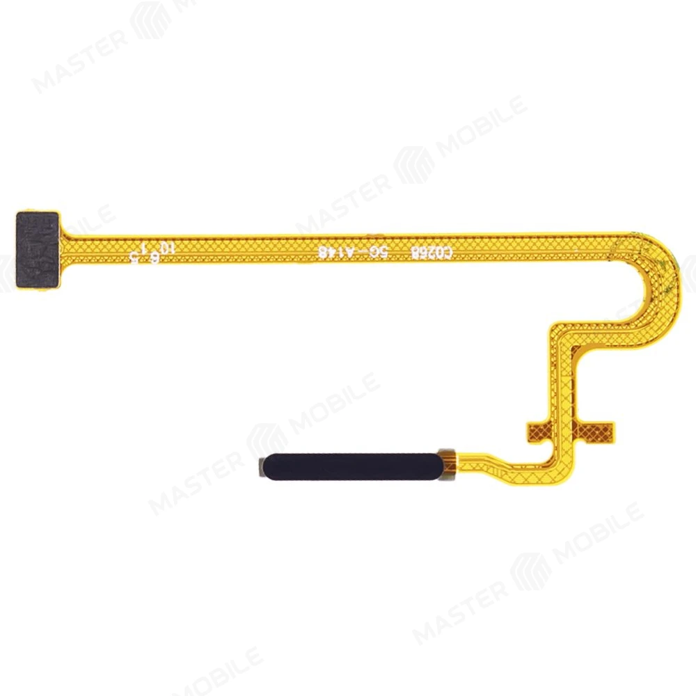 Шлейф для Realme C55 (RMX3710) с комп. + сканер отпечатка пальца (черный)  фото №1