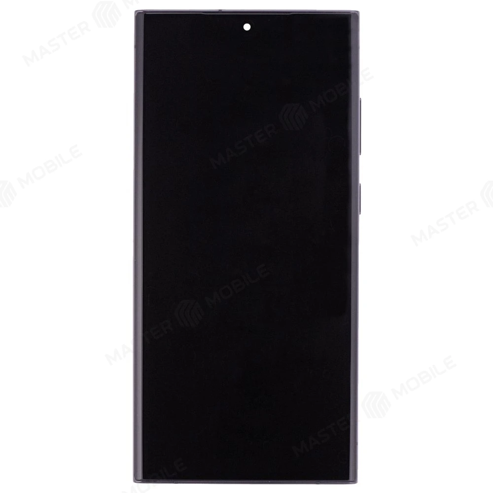 Дисплей для Samsung S918 Galaxy S23 Ultra + тачскрин (черный) (в рамке) (OLED) (Small Size)