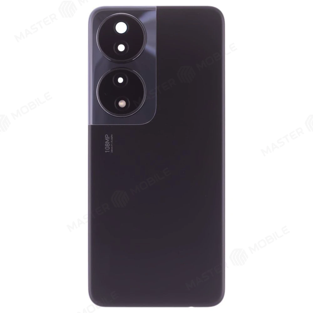 Задняя крышка для Huawei Honor 90 Smart (CLK-NX1) (черный) (в сборе со стеклом камеры)  фото №1