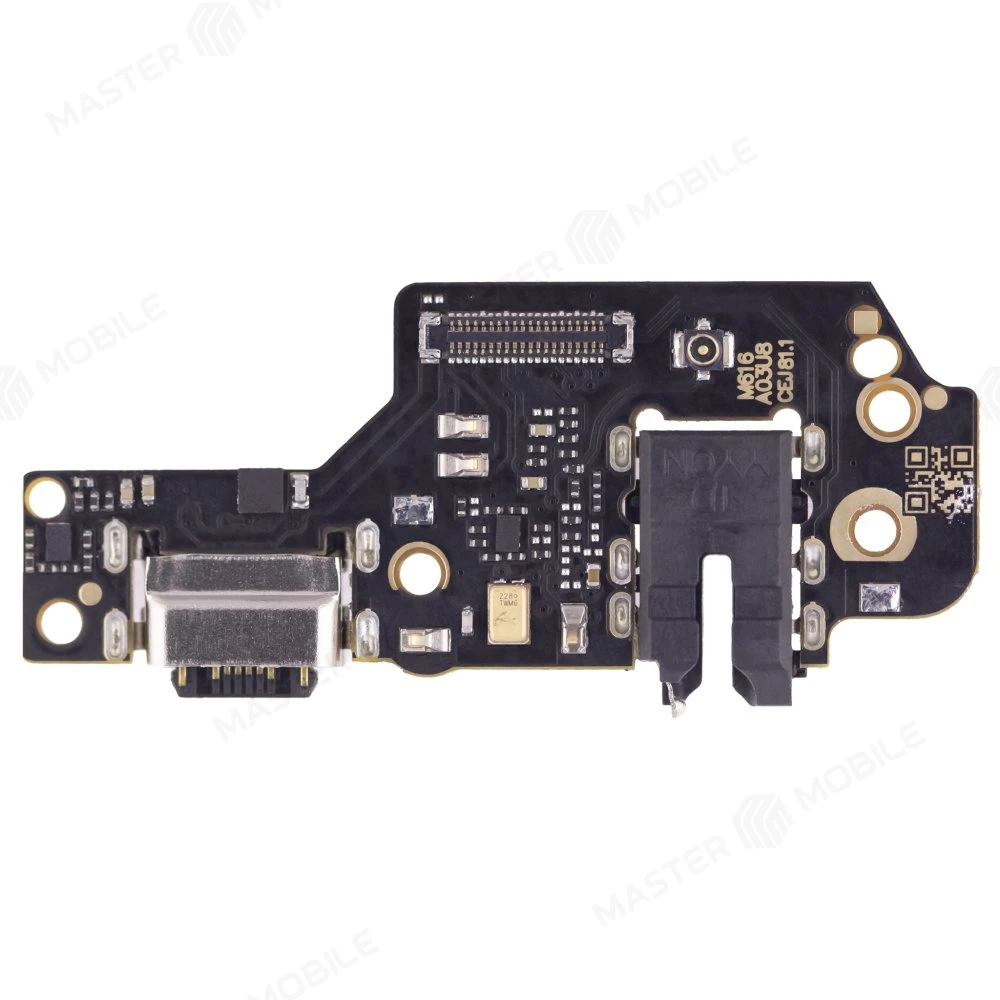 Нижняя плата для Xiaomi Redmi Note 8 (M1908C3JG) / Redmi Note 8 2021 (M1908C3JGG) с комп. + разъем зарядки + разъем гарнитуры + микрофон