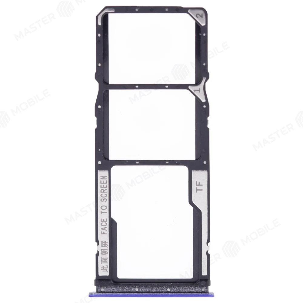 Держатель сим-карты для Xiaomi Poco M3 (M2010J19CG) (синий)
