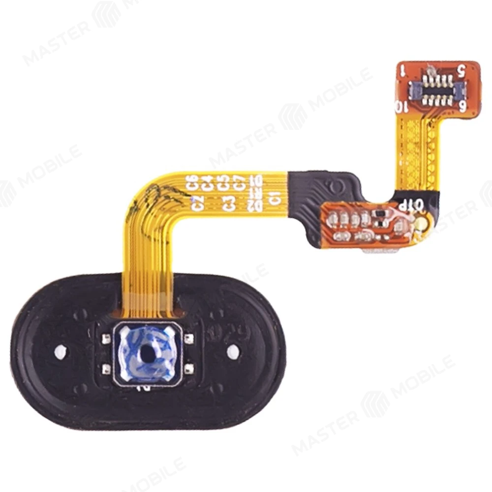 Шлейф для Meizu M6 Note с комп. + сканер отпечатка пальца (черный)  фото №2