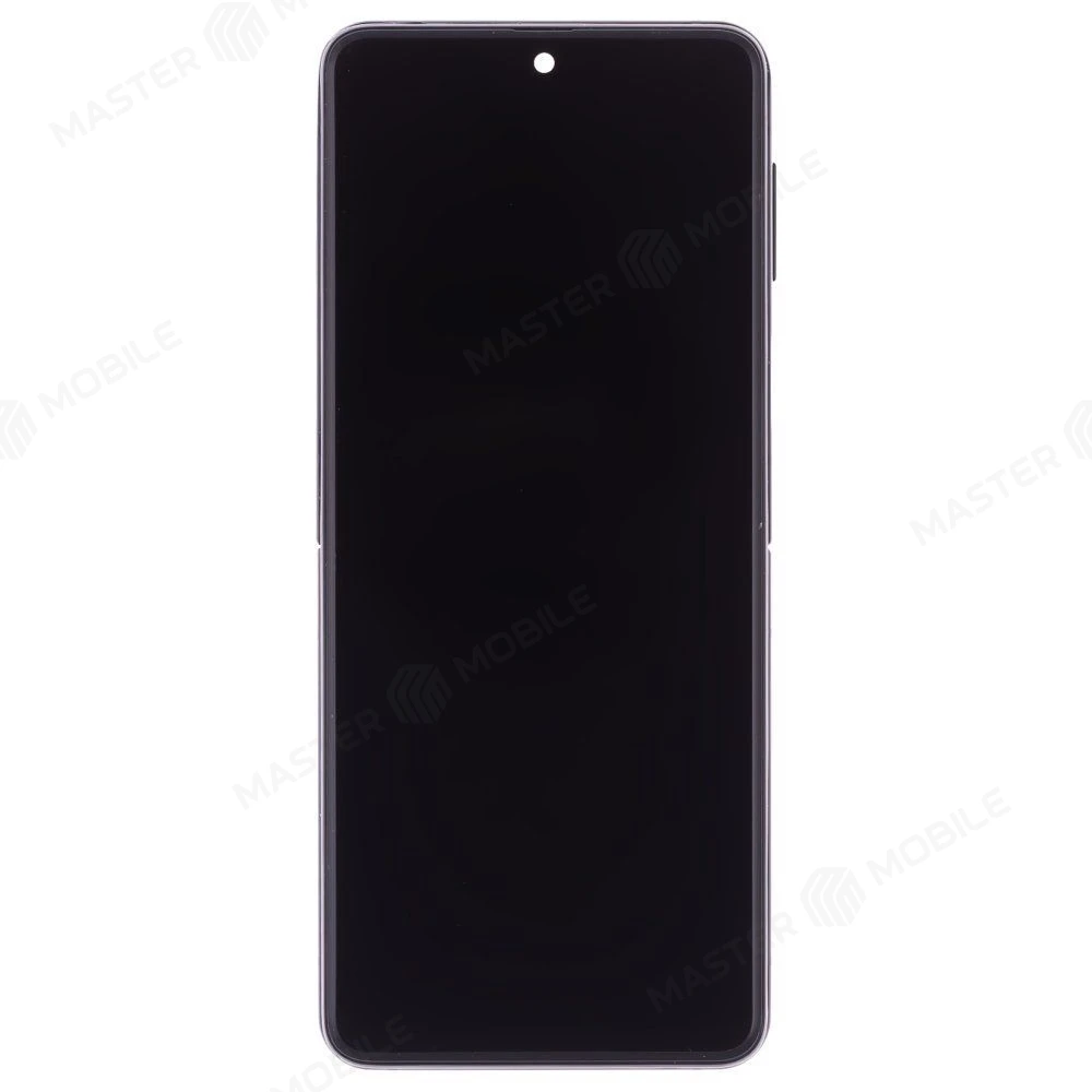 Дисплей для Samsung F711 Galaxy Z Flip 3 + тачскрин (внутренний) (черный) (в рамке) (In-cell) (не сгибается) фото №1