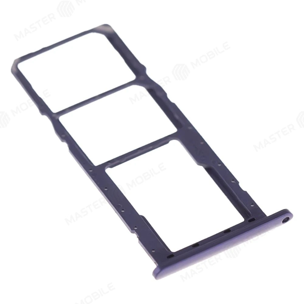 Держатель сим-карты для Samsung A015 Galaxy A01 / M015 Galaxy M01 (синий) фото №3