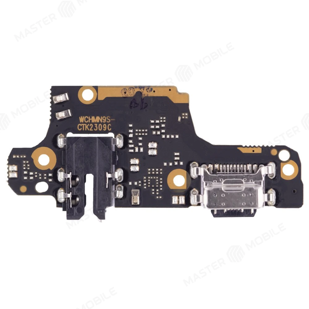 Нижняя плата для Xiaomi Redmi Note 9 Pro (M2003J6B2G) / Redmi Note 9S (M2003J6A1G) с комп. + разъем зарядки + разъем гарнитуры  фото №2